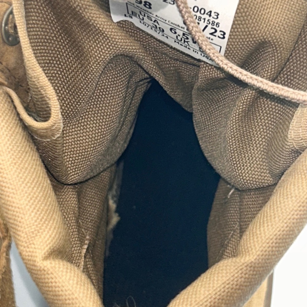US Military Hot Weather Army Combat Boots Coyote Brown Vibram SPE1C1-23-D-0043 - Picture 8 of 8